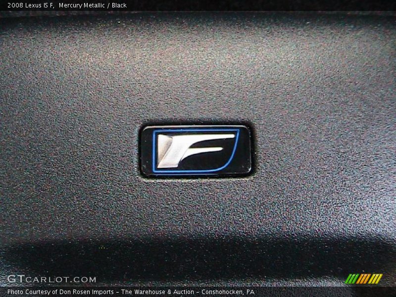 Mercury Metallic / Black 2008 Lexus IS F