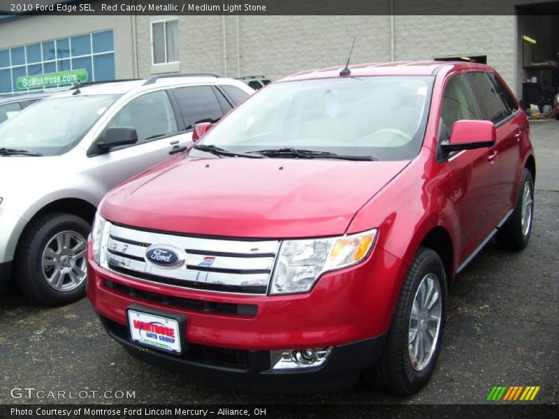 Red Candy Metallic / Medium Light Stone 2010 Ford Edge SEL
