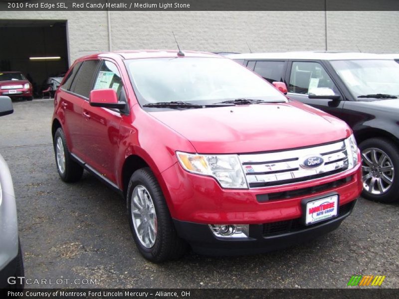 Red Candy Metallic / Medium Light Stone 2010 Ford Edge SEL