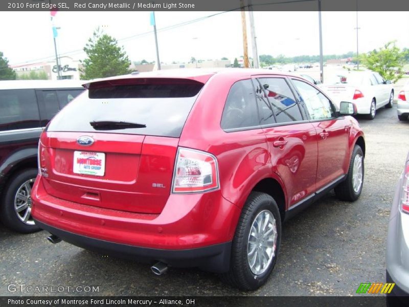 Red Candy Metallic / Medium Light Stone 2010 Ford Edge SEL