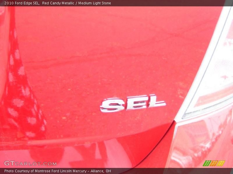 Red Candy Metallic / Medium Light Stone 2010 Ford Edge SEL