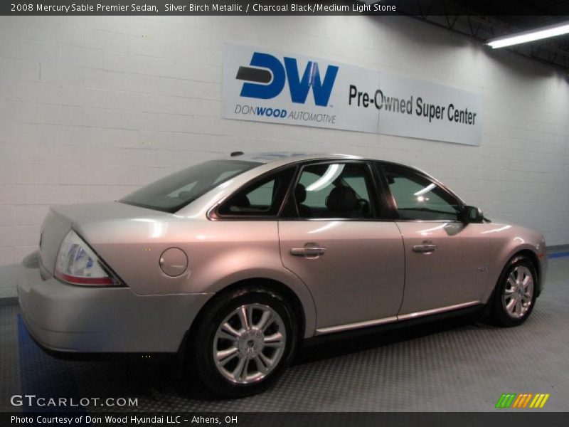Silver Birch Metallic / Charcoal Black/Medium Light Stone 2008 Mercury Sable Premier Sedan