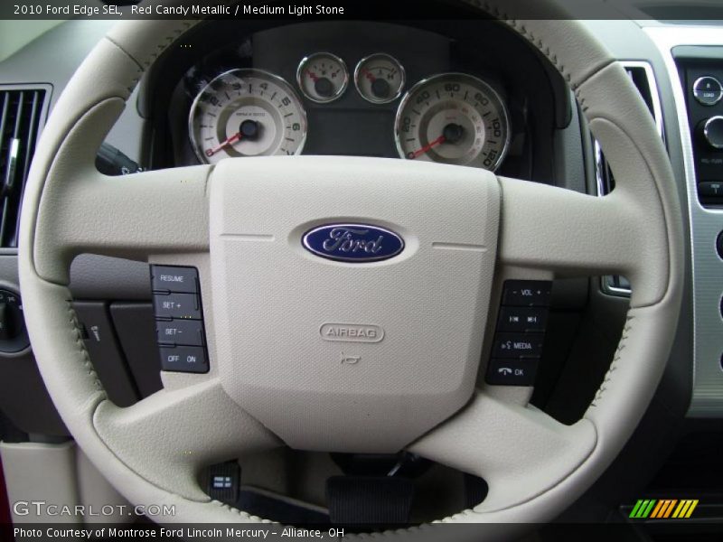 Red Candy Metallic / Medium Light Stone 2010 Ford Edge SEL