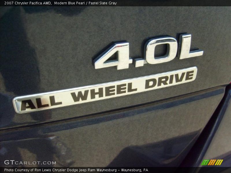 Modern Blue Pearl / Pastel Slate Gray 2007 Chrysler Pacifica AWD