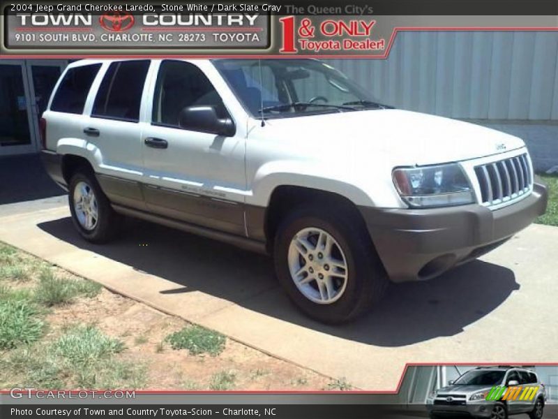 Stone White / Dark Slate Gray 2004 Jeep Grand Cherokee Laredo