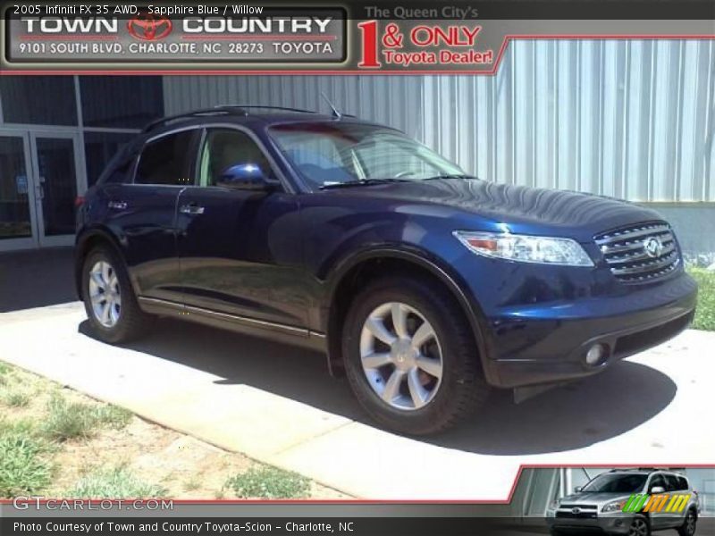 Sapphire Blue / Willow 2005 Infiniti FX 35 AWD