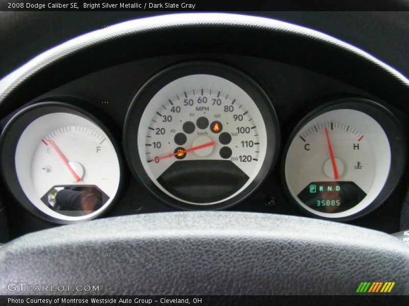 Bright Silver Metallic / Dark Slate Gray 2008 Dodge Caliber SE