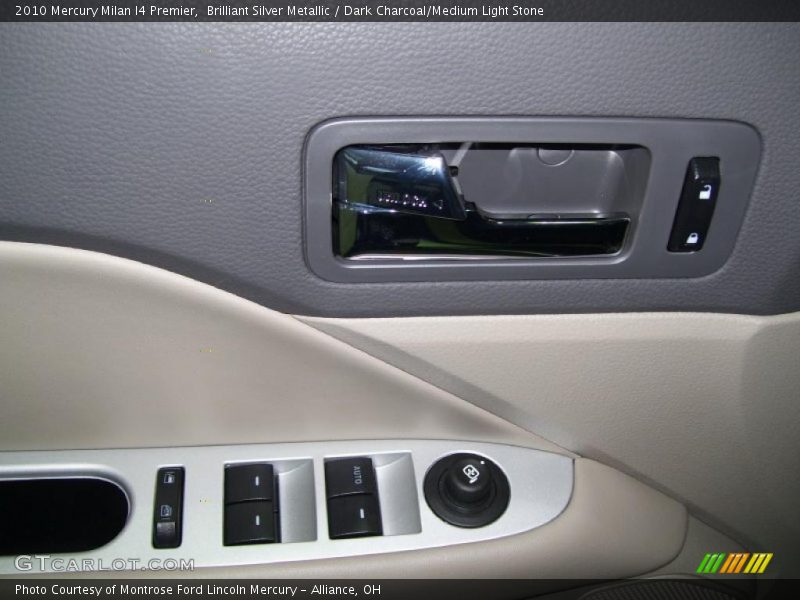 Brilliant Silver Metallic / Dark Charcoal/Medium Light Stone 2010 Mercury Milan I4 Premier