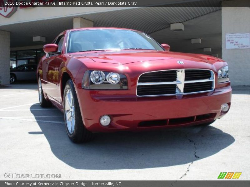 Inferno Red Crystal Pearl / Dark Slate Gray 2010 Dodge Charger Rallye