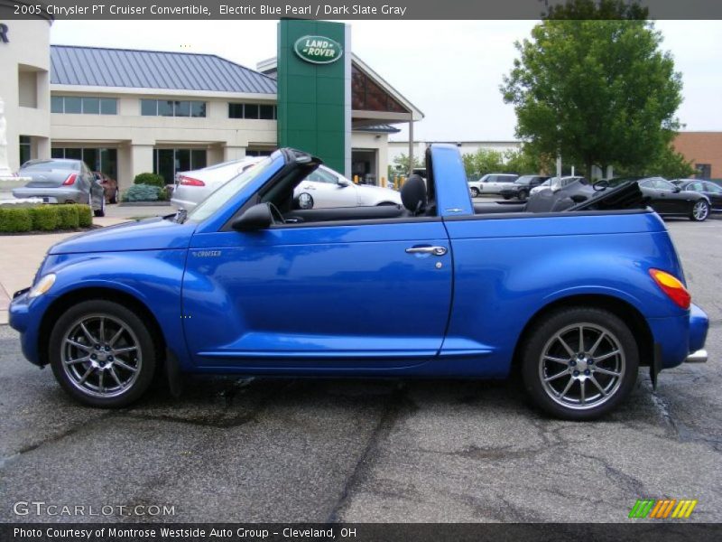 Electric Blue Pearl / Dark Slate Gray 2005 Chrysler PT Cruiser Convertible