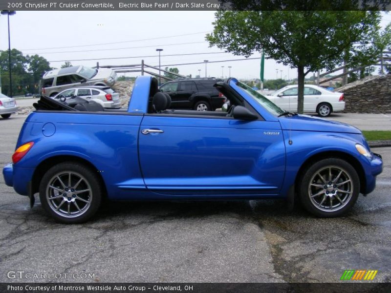 Electric Blue Pearl / Dark Slate Gray 2005 Chrysler PT Cruiser Convertible