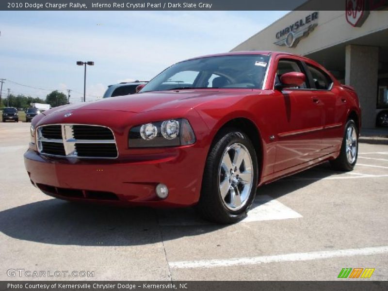 Inferno Red Crystal Pearl / Dark Slate Gray 2010 Dodge Charger Rallye
