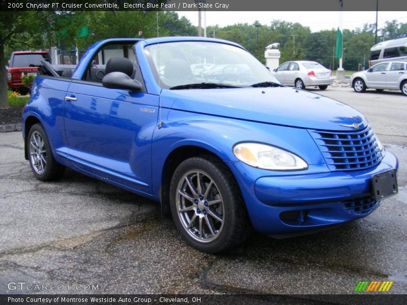 Electric Blue Pearl / Dark Slate Gray 2005 Chrysler PT Cruiser Convertible