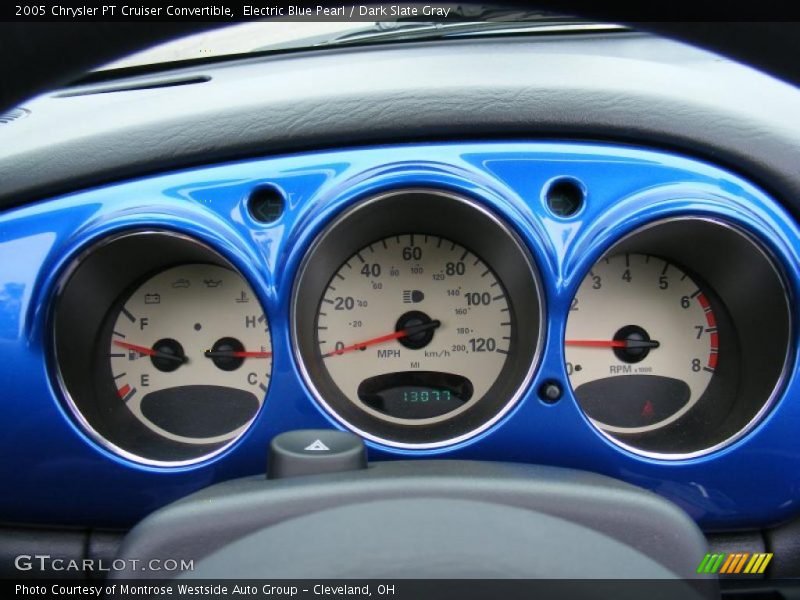 Electric Blue Pearl / Dark Slate Gray 2005 Chrysler PT Cruiser Convertible