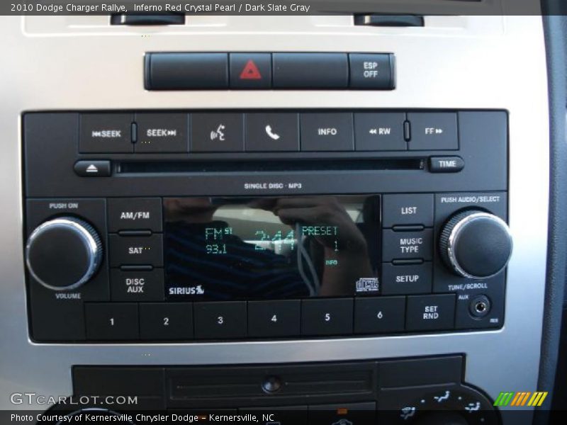 Inferno Red Crystal Pearl / Dark Slate Gray 2010 Dodge Charger Rallye