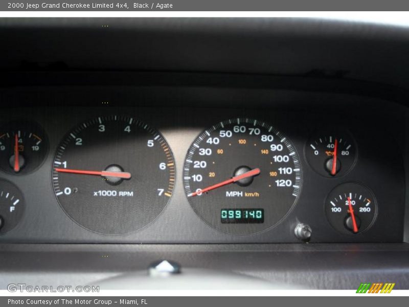 Black / Agate 2000 Jeep Grand Cherokee Limited 4x4