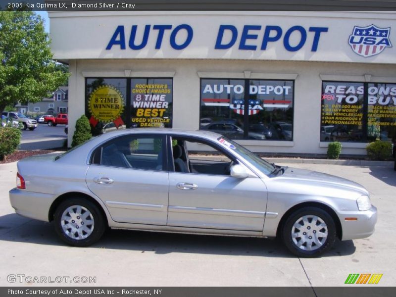 Diamond Silver / Gray 2005 Kia Optima LX