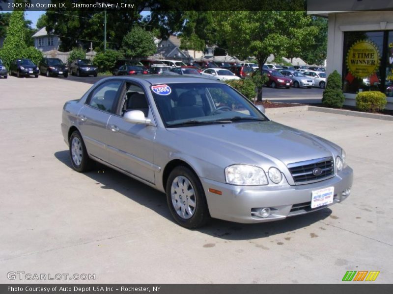 Diamond Silver / Gray 2005 Kia Optima LX