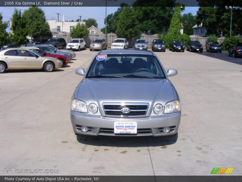 Diamond Silver / Gray 2005 Kia Optima LX