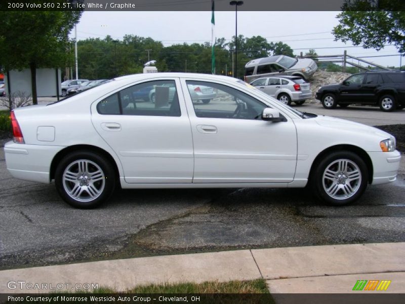 Ice White / Graphite 2009 Volvo S60 2.5T