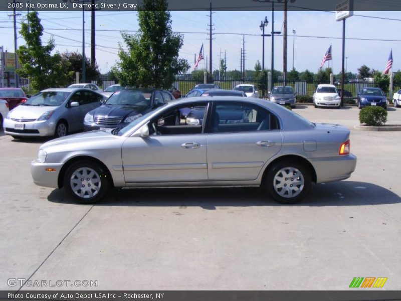 Diamond Silver / Gray 2005 Kia Optima LX