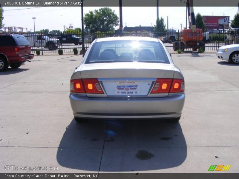 Diamond Silver / Gray 2005 Kia Optima LX