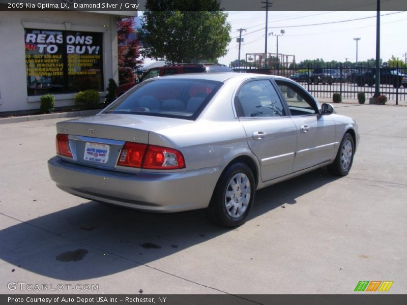 Diamond Silver / Gray 2005 Kia Optima LX