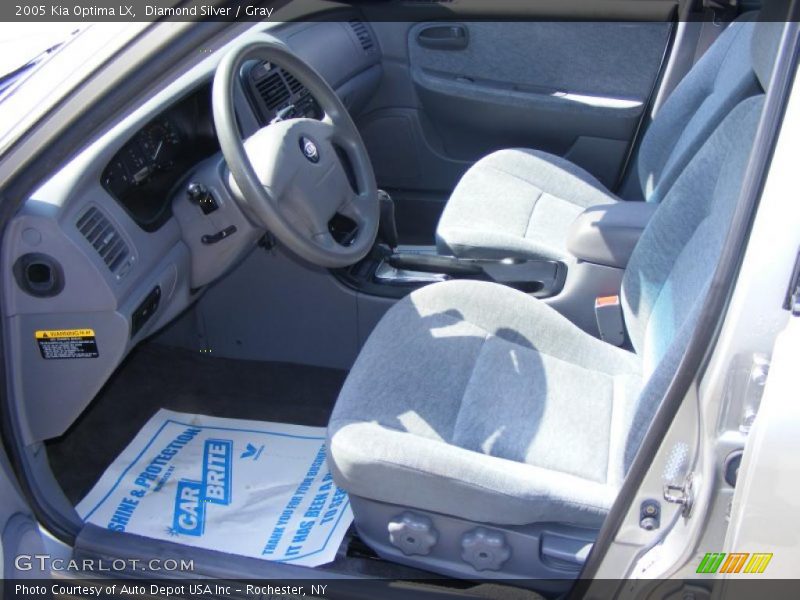 Diamond Silver / Gray 2005 Kia Optima LX