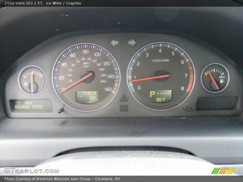 Ice White / Graphite 2009 Volvo S60 2.5T