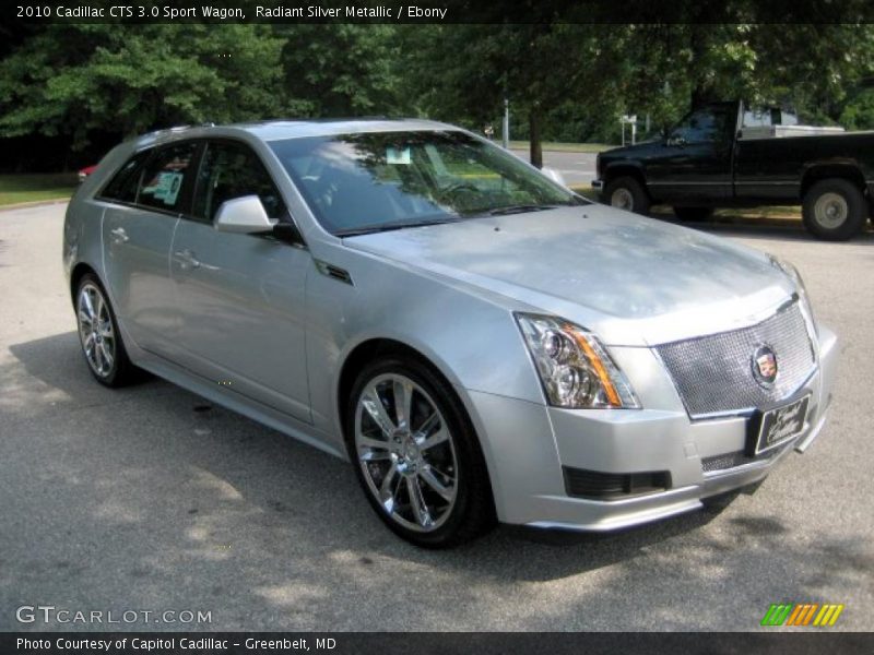 Radiant Silver Metallic / Ebony 2010 Cadillac CTS 3.0 Sport Wagon