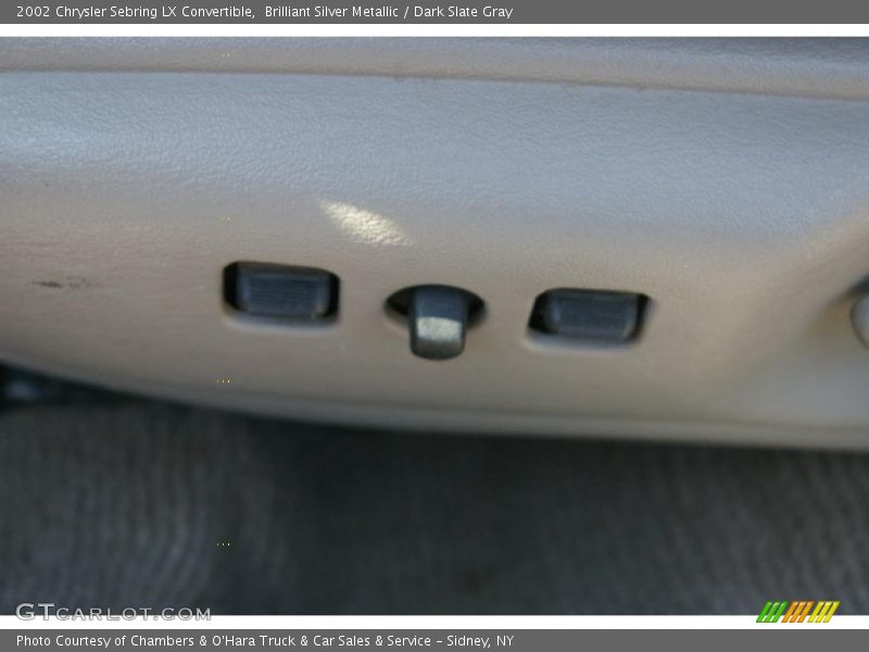 Brilliant Silver Metallic / Dark Slate Gray 2002 Chrysler Sebring LX Convertible