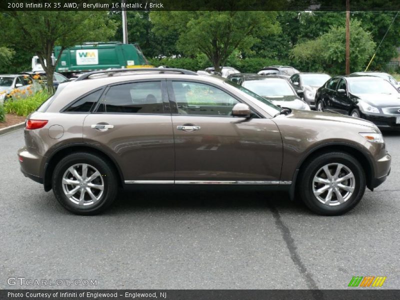 Beryllium 16 Metallic / Brick 2008 Infiniti FX 35 AWD