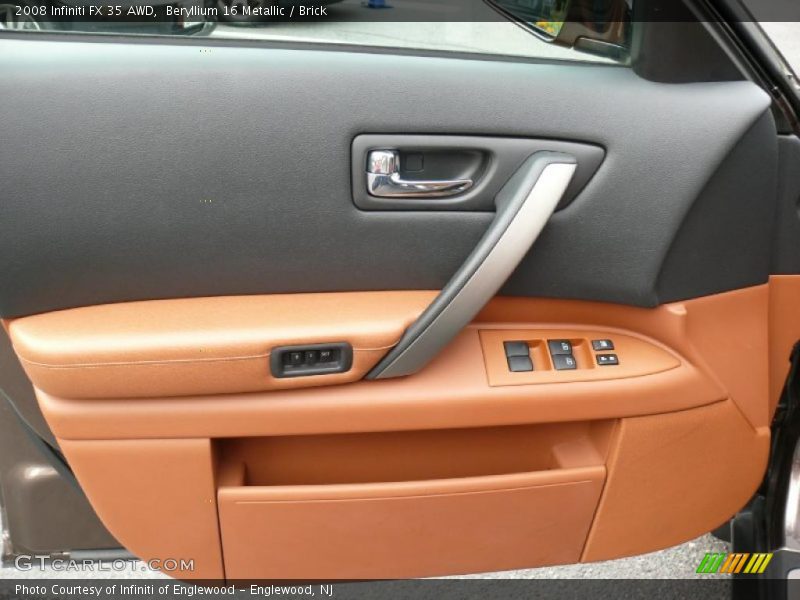 Beryllium 16 Metallic / Brick 2008 Infiniti FX 35 AWD