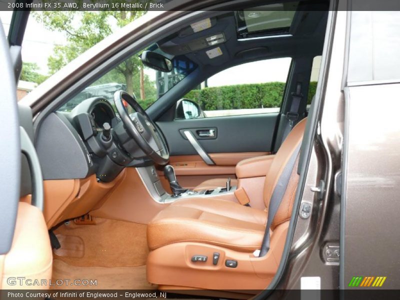 Beryllium 16 Metallic / Brick 2008 Infiniti FX 35 AWD