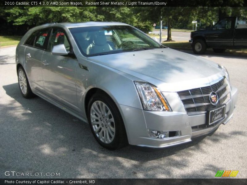 Radiant Silver Metallic / Light Titanium/Ebony 2010 Cadillac CTS 4 3.0 AWD Sport Wagon