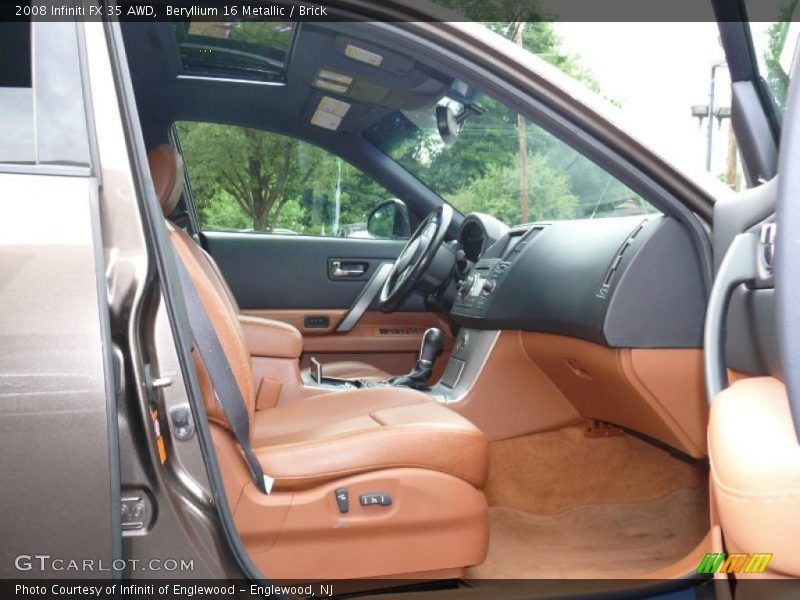 Beryllium 16 Metallic / Brick 2008 Infiniti FX 35 AWD