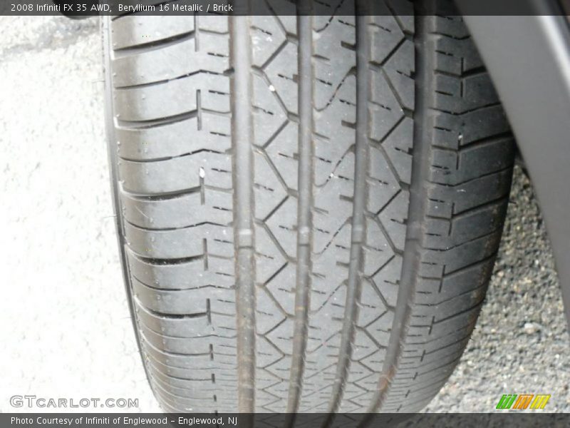 Beryllium 16 Metallic / Brick 2008 Infiniti FX 35 AWD
