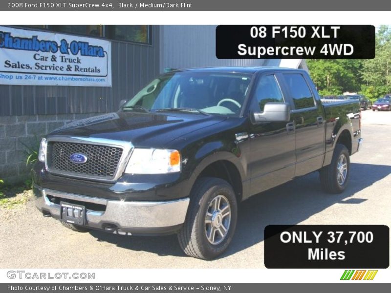 Black / Medium/Dark Flint 2008 Ford F150 XLT SuperCrew 4x4