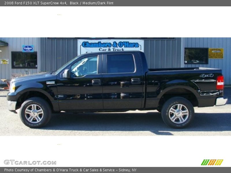 Black / Medium/Dark Flint 2008 Ford F150 XLT SuperCrew 4x4