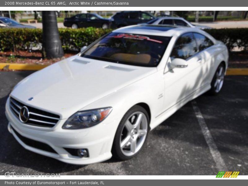 Arctic White / Cashmere/Savanna 2008 Mercedes-Benz CL 65 AMG