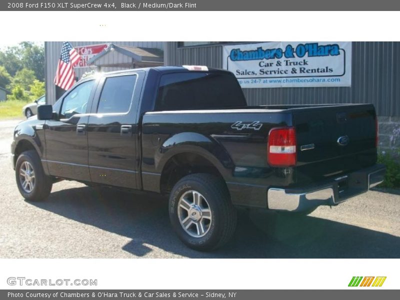 Black / Medium/Dark Flint 2008 Ford F150 XLT SuperCrew 4x4
