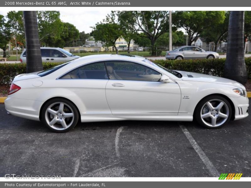 Arctic White / Cashmere/Savanna 2008 Mercedes-Benz CL 65 AMG