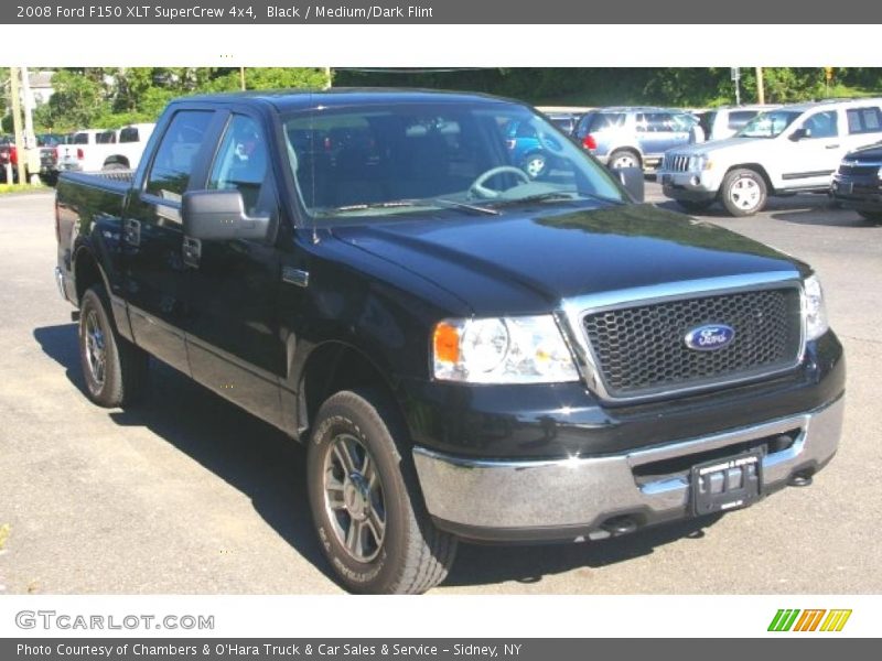 Black / Medium/Dark Flint 2008 Ford F150 XLT SuperCrew 4x4