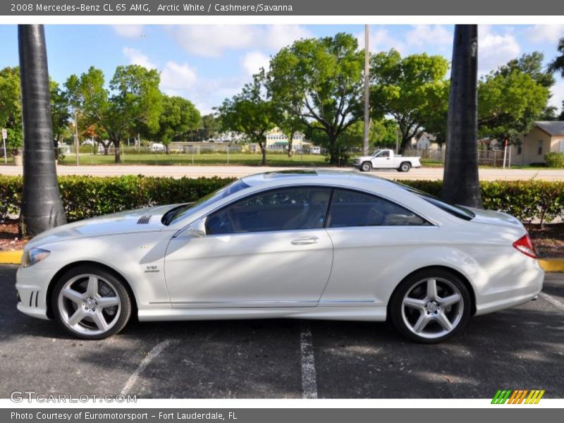 Arctic White / Cashmere/Savanna 2008 Mercedes-Benz CL 65 AMG