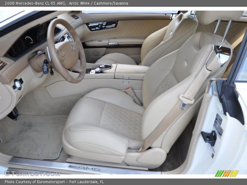 Arctic White / Cashmere/Savanna 2008 Mercedes-Benz CL 65 AMG