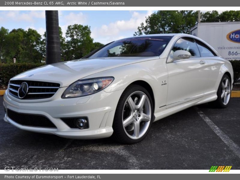 Arctic White / Cashmere/Savanna 2008 Mercedes-Benz CL 65 AMG