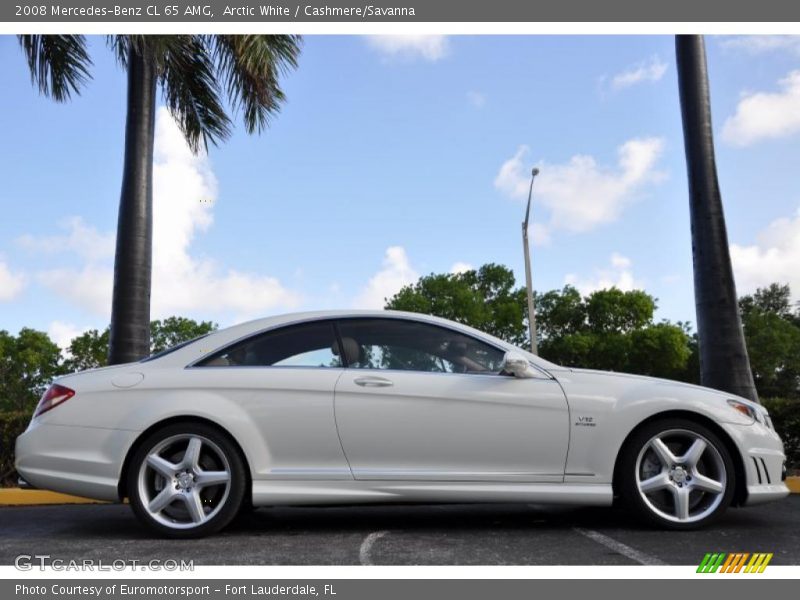 Arctic White / Cashmere/Savanna 2008 Mercedes-Benz CL 65 AMG