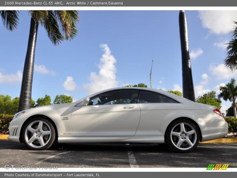 Arctic White / Cashmere/Savanna 2008 Mercedes-Benz CL 65 AMG