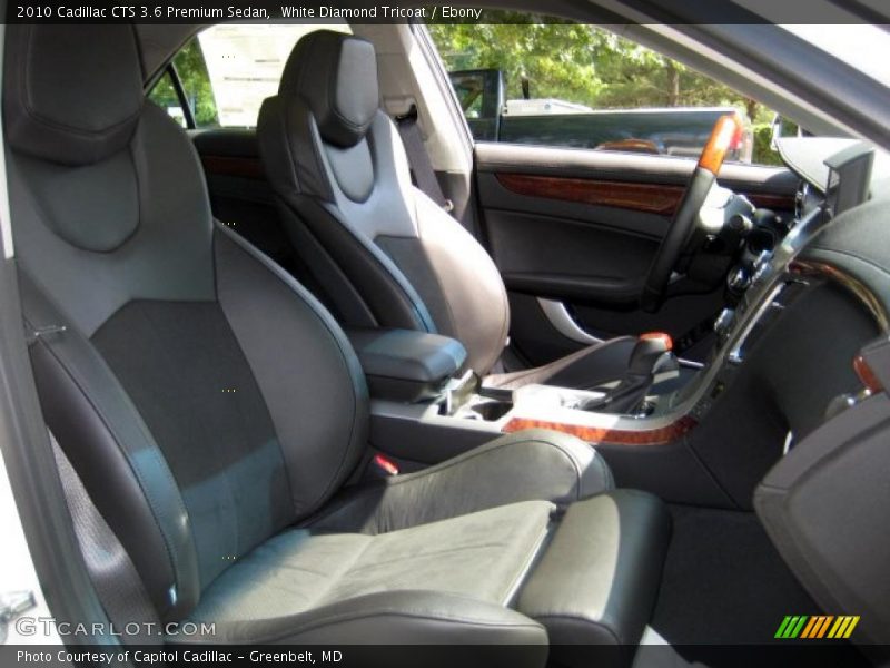 White Diamond Tricoat / Ebony 2010 Cadillac CTS 3.6 Premium Sedan