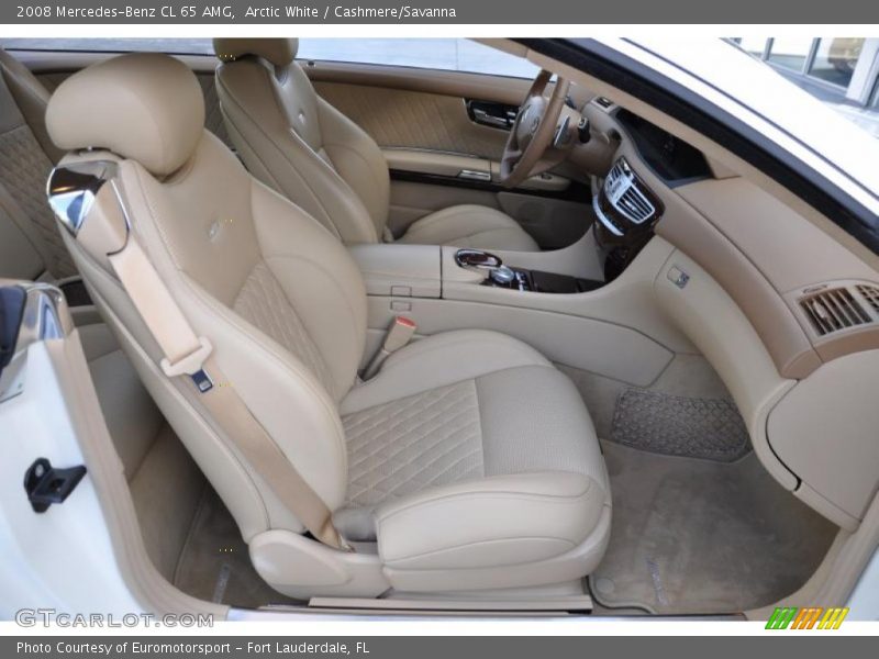 Arctic White / Cashmere/Savanna 2008 Mercedes-Benz CL 65 AMG